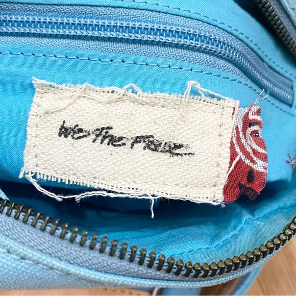 FREE PEOPLE We The Free Blue Canvas Convertible Crossbody Bag - Picture 12 of 16